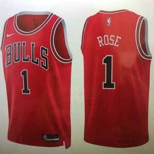 😀Derrick Rose Red Jersey☺️